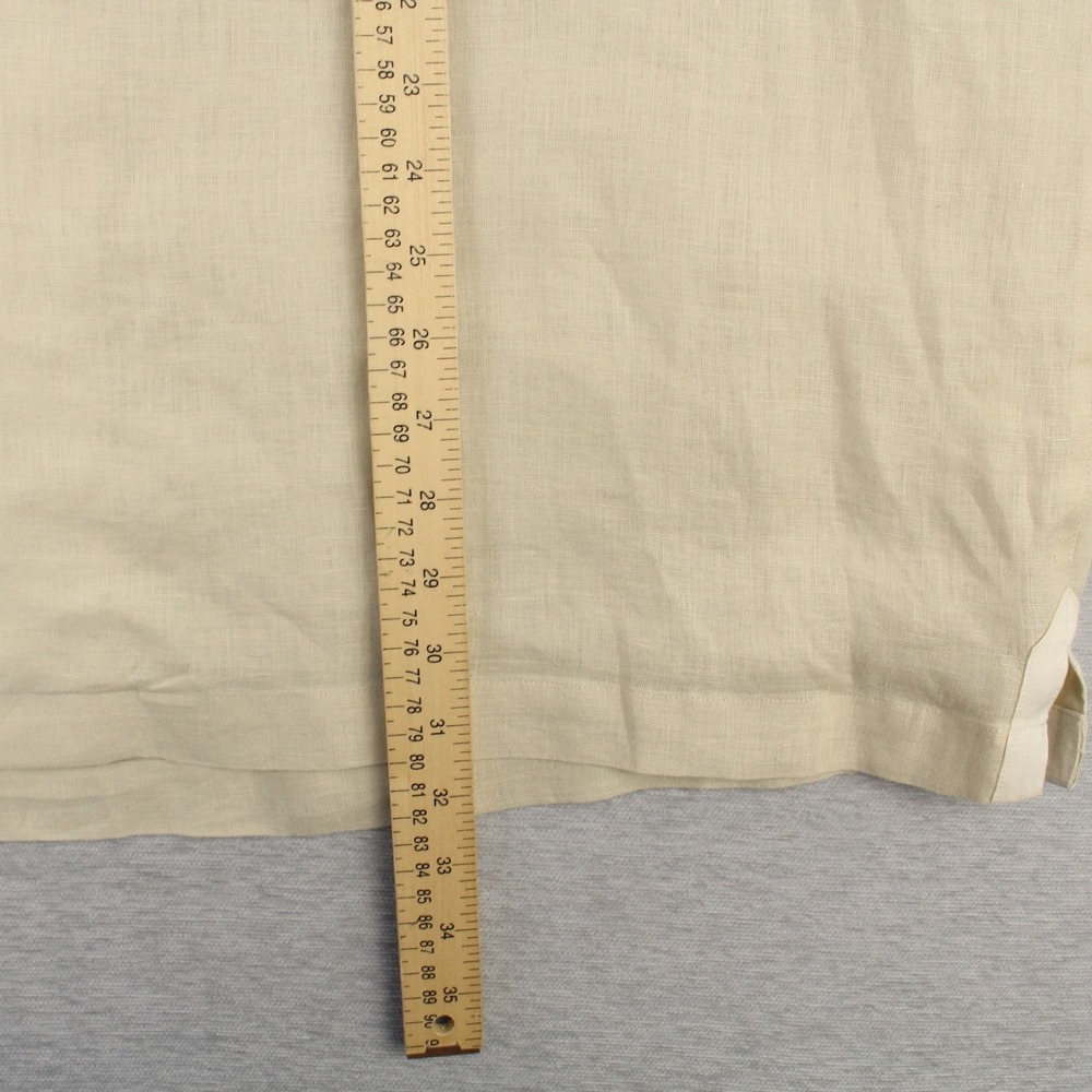 Paul Fredrick Linen Shirt Mens Size XXL Tan Classic Fit Short Sleeve - Picture 5 of 7